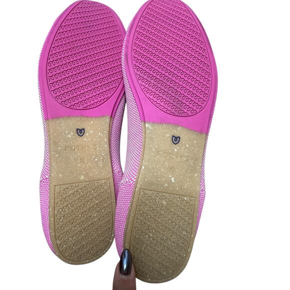 Rothy’s The Square Flat Strawberry Ice Pink Knit Shoes Size 10 Washable Eco - Picture 7 of 9